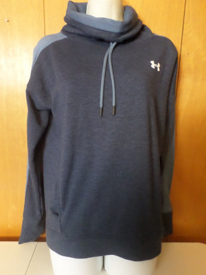 Under Armour  Women s Small Loose Cowl Neck Sweater Logo Kangaroo Pockets
