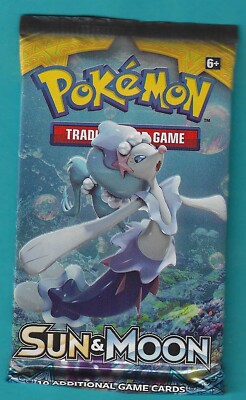 Pokemon ''Sun & Moon Base'' 10-Card Sealed Booster Pack (Primarina)  X1