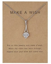 Make A Wish Necklace Gift Pendant Clavicle Necklace
