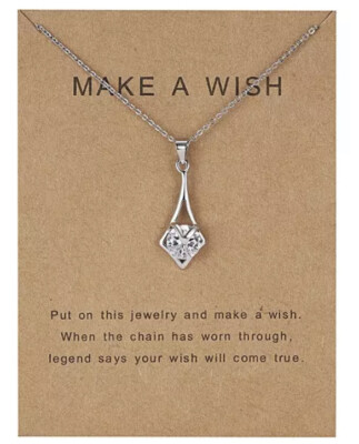 Make A Wish Necklace Gift Pendant Clavicle Necklace