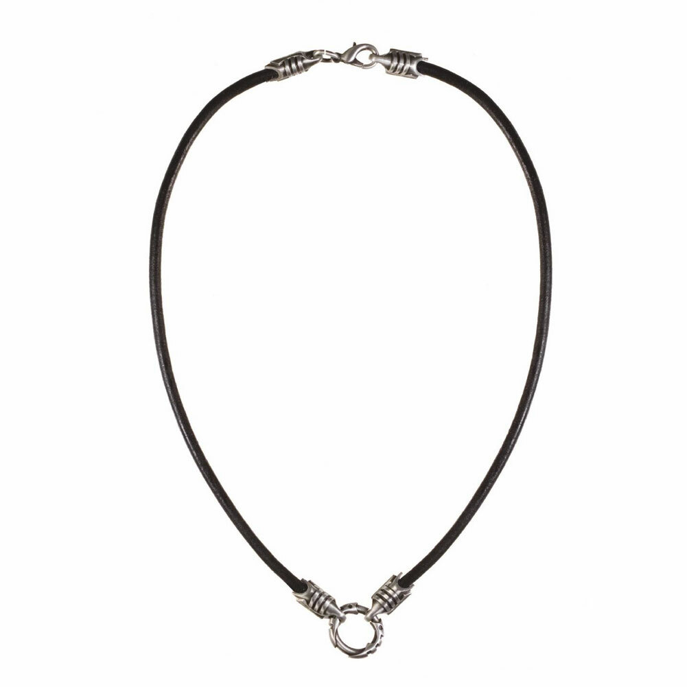 ネックレス・ペンダント LOVE ME MONSTER Oyster Long Leather Necklace BICO Pacific Jewelry CL1 Black Leather Cord Choker Necklace