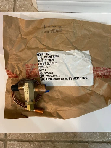 EMERSON P/N 13230E3588 THERMAL QUENCH/ EXPANSION VALVE WITH MOUNTING BRACKET NEW