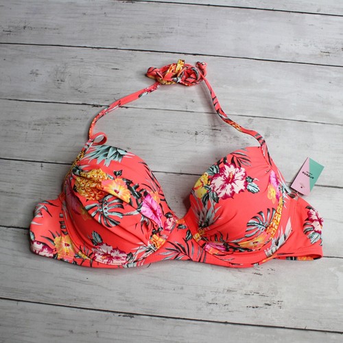 Ardene Swim Women's Bikini Swimsuit Top L Floral Padded Underwire Bra - Picture 3 of 10