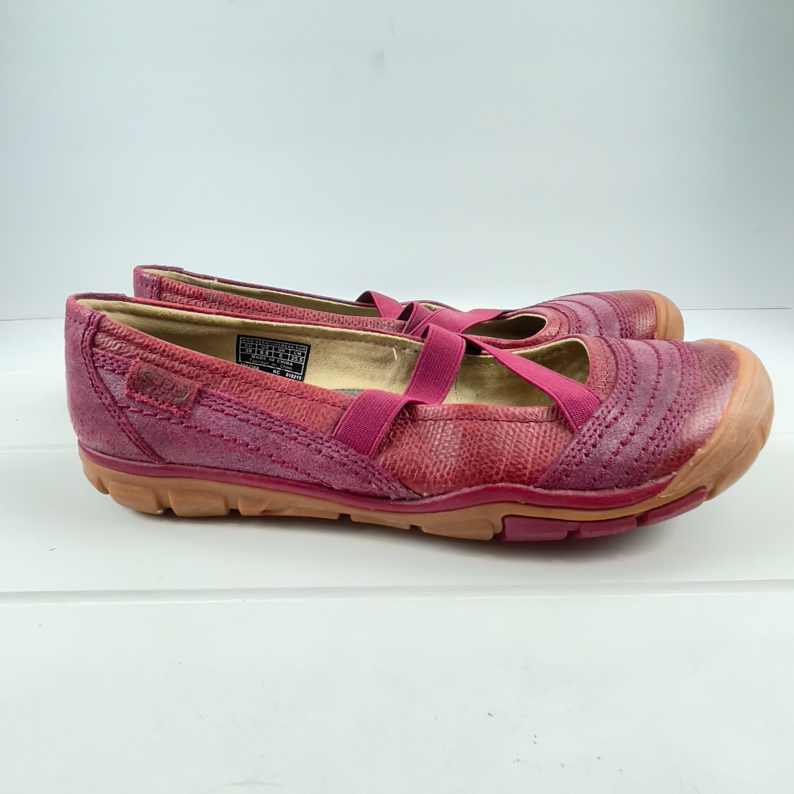 Keen Womens Shoes Rivington CNX Size 8.5 Red Athletic Flat Mary Jane  1012366