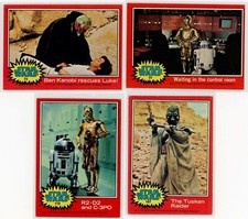 Star Wars 1977 Topps Series 2 Set of 4 Cards #15367