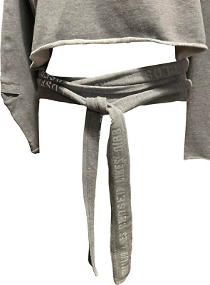 Pull Gris Marithé Et François Girbaud - Taille S, Avec Laçage, Neuf Sans étiquettes - 100% Coton
