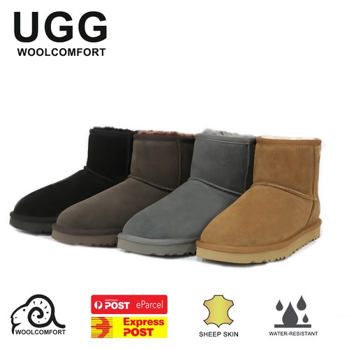 UGG Classic Mini Boots Water Resistant Premium Australian Sheepskin - 6 Colours - Picture 1 of 13