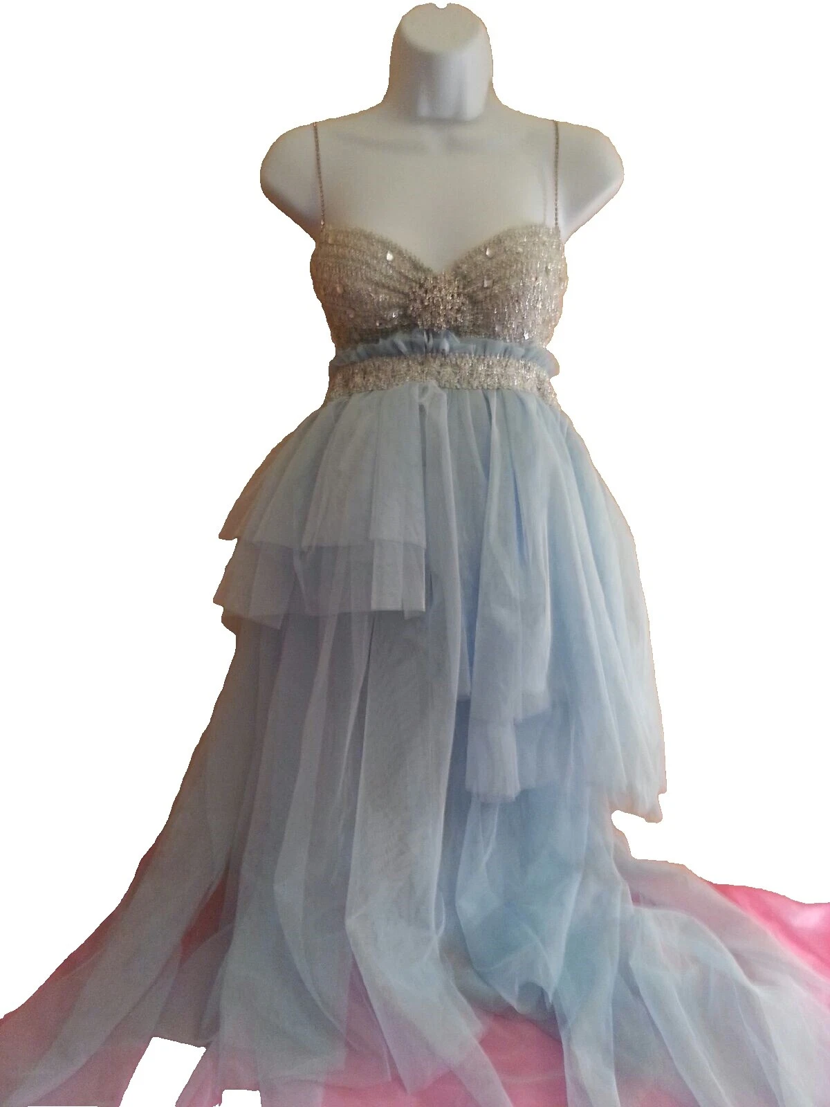 Cristal/Diamante capas de tul vestidos de novia