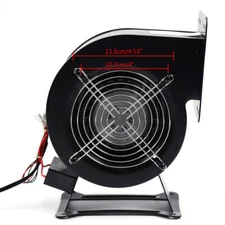 Outdoor Wood Furnace Boiler Blower Fan Round Flange 120W 110V Centrifugal Blower
