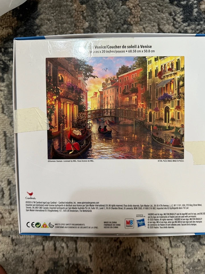 Big Ben Puzzle Venice Italy 1000 Pcs Jigsaw Canal Sunset Romantic Tourist Europe - Image 2 of 2