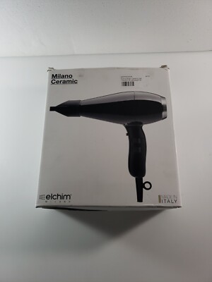 Elchim Milano Ceramic Professional Hair Dryer w/Concentrator 1875W-Made in Italy