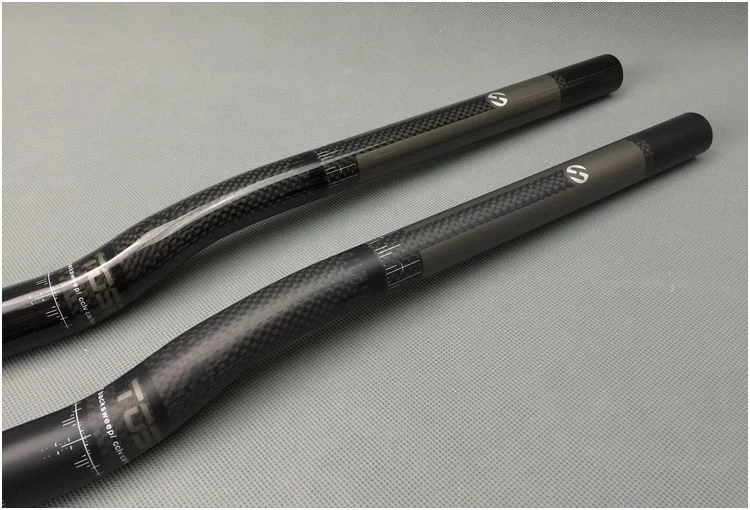 Carbon 3K MTB Mountain Road fixie Bicycle Kids Bike Riser bar Short Handlebar - Image 4 of 4