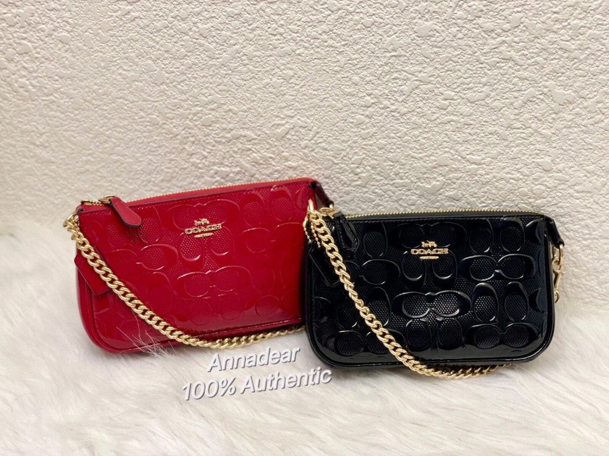 NWT Coach Nolita 19 In Signature Leather CU000 Chalk | eBay