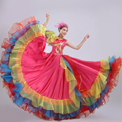 Ballroom Skirt Flamenco Style Skirt Uk Women Ballroom Dance Skirt