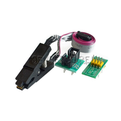 SOIC8 SOP8 Test Clip For EEPROM 93/25/24Cx In-Circuit Programming + 2 Adapters-