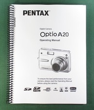Pentax Optio A20 Instruction Manual: 199 Pages & Protective Covers!