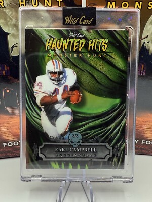 Wild Card Haunted Hits Earl Campbell 3/3 | eBay