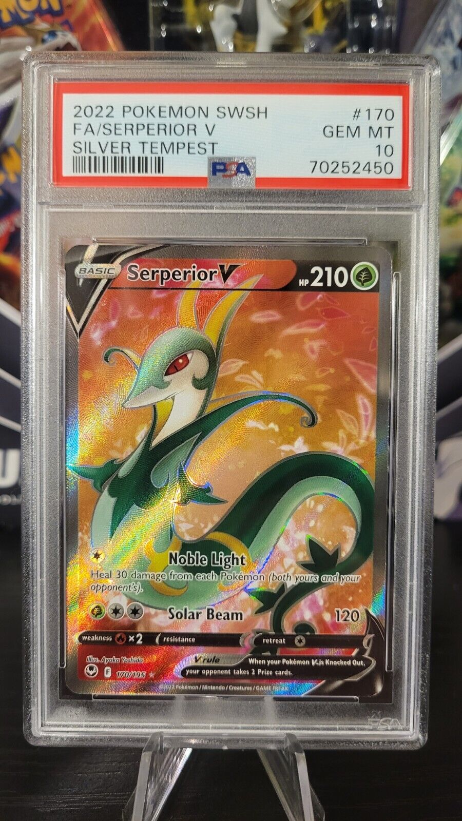 💎PSA 10 GEM MINT 2022 Pokemon Silver Tempest RESHIRAM V #024 Ultra Rare  Holo