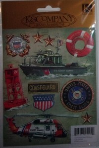 K&Company Dimensional Military Stickers US COAST GUARD – NIP