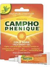 Campho Phenique Cold Sore and Fever Blister Treatment for Lips, Maximum Strength