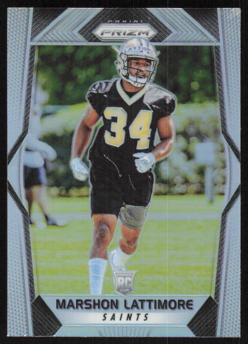 2017 Panini Prizm Silver Rookie #272 Marshon Lattimore New Orleans Saints