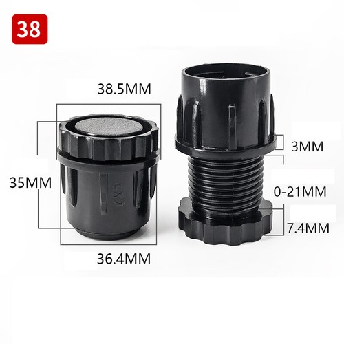 Adjustable Feet,Square/Round Tube Inserts Kit Furniture Glide Adjustable Leveler - Picture 16 of 22