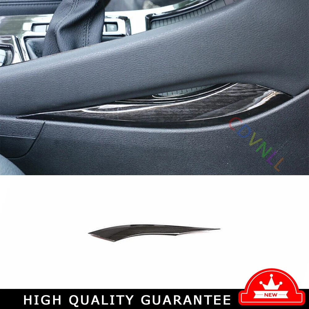 Gear Shift Both Side Cover Trim 1* Fit For BMW X1 F48 2016-2022 Black Wood Grain