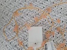 Ikea Solglimtar Lights Battery Operated Blossom String Gold & Peach Pink Flowers