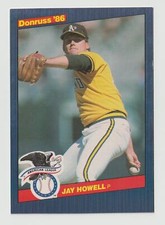 1986 Donruss All-Stars Jay Howell Oakland Athletics #57 Near Mint or Better