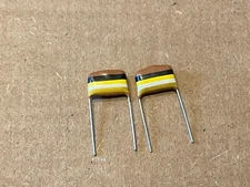 2 NOS Mullard Tropical Fish .1 uf 400v Capacitors Guitar Amp Tone Caps (Qty)