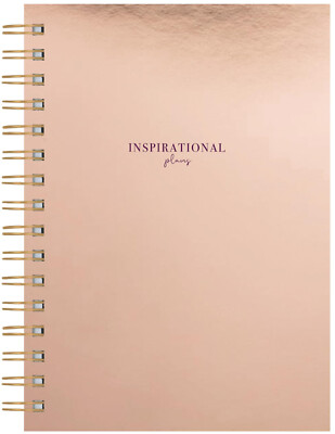 Luxus A5 gepunktetes Tagebuch Metallic Roségold Kugelplaner Wiro gebundenes Notizbuch