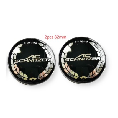 Für 2PCS 82mm BMW AC SCHNITZER Aufkleber Embleme Vorne hinten Anzug Ornamente