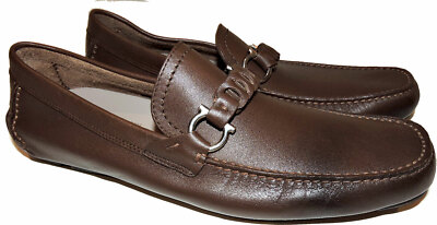 leather stuart driving shoe salvatore ferragamo