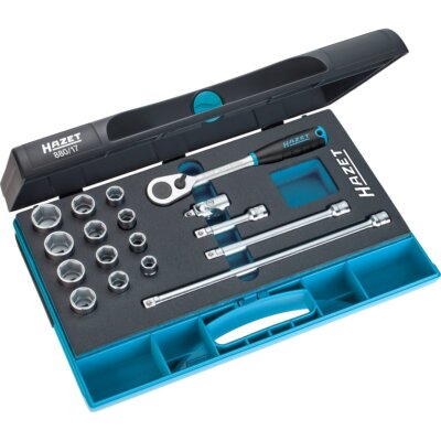 Hazet 880/17 Steckschlüssel-Set 10mm (3/8'') 17tlg.