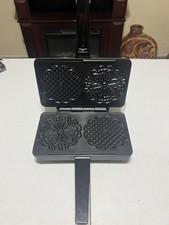 Villaware Prego Pizzelle Cookie/Waffeleisen/Bäcker Chrom Antihaft