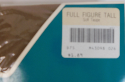 Sears Day Sheers Hug-alon Full Figure Tall Smoky Taupe REGULAR Pantyhose - Picture 2 of 6