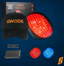 GWODE Laser Cap Hair Regrowth Red & Blue Light Therapy Hair Growth Laser