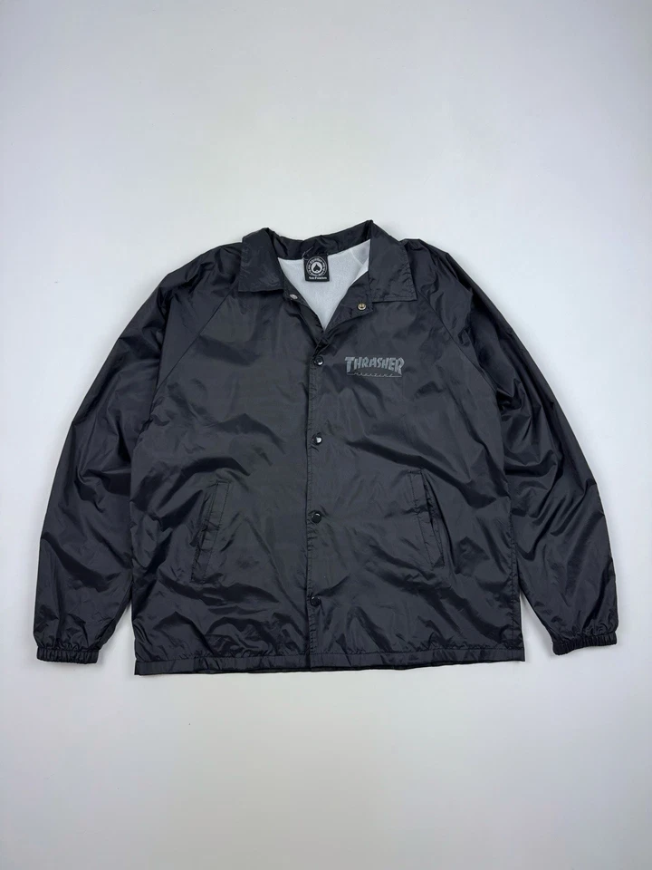 Chaqueta negra Thrasher Skate and Destroy Coach Foto 3 de 4
