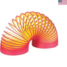 Delightful Neon Plastic Slinky - Ideal for Presents, Parties, and Playtime