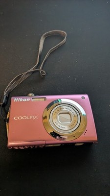 Nikon COOLPIX S4000 Purple 12.0MP Digital Camera TESTED WORKING W/Battery 