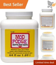 All-in-One Matte Sealer Glue Finish 64oz Waterbase Waterproof Craft