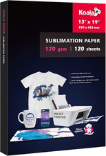 Koala Sublimation Paper 13X19 Inch 120Gsm 120 Sheets, Apply for Personalize Tumb