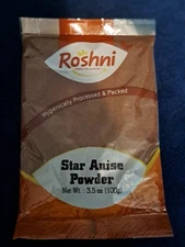 Roshni Star Anise Powder 3.5 oz (100g) | Pure Ground Spice | Baking & Savory Use