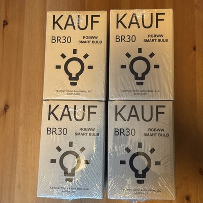 8 KAUF BRF30 BR30/E26 Wifi Smart Bulbs, RGBWW, New in box, never used