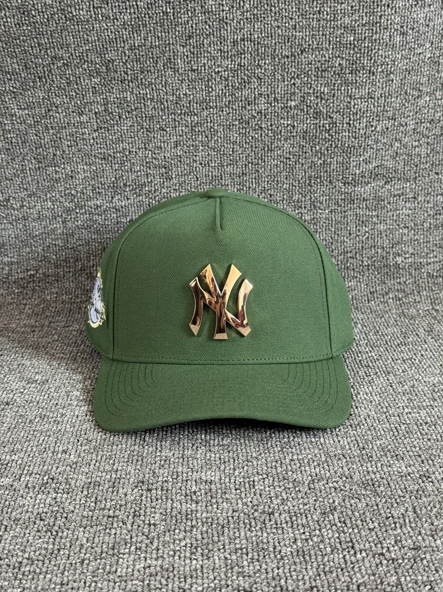 Mitchell & Ness NY Yankees Snapback Curved Brim Olive Green Hat