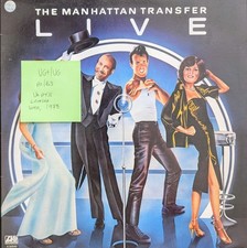 The Manhattan Transfer Live Vinyl Record LP VG+/VG K 50540 1978