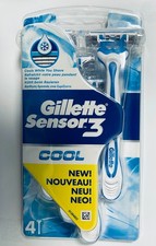 Image of Gillette Sensor 3 - Brand new unopened pack of 4 disposable razors.