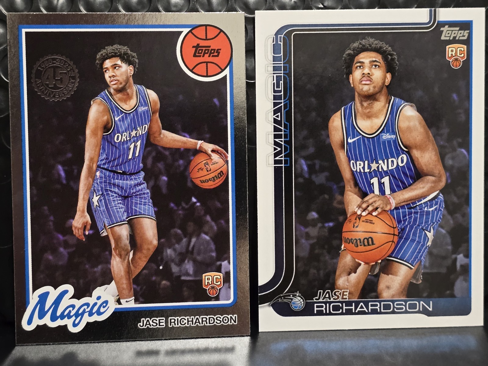 2025 Topps NBA 1980-45th Ann Jase Richardson #80BK-71 (RC) + Base Orlando Magic
