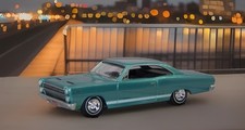 1966 66 Mercury Comet Cyclone 289ci Teal Green Stock 164 Diorama Replica Mint