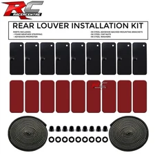 Universal Upgraded Rear Window Louver Installation Hardware Kit (Steel Brackets)